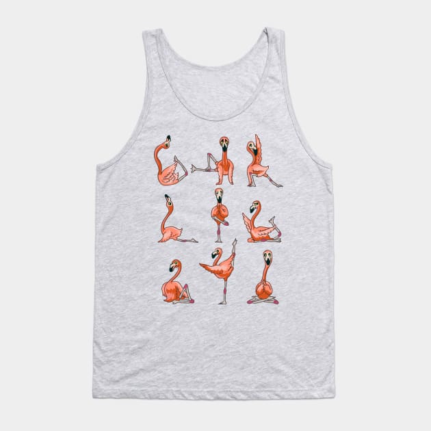 Flamingo Yoga Tank Top by huebucket